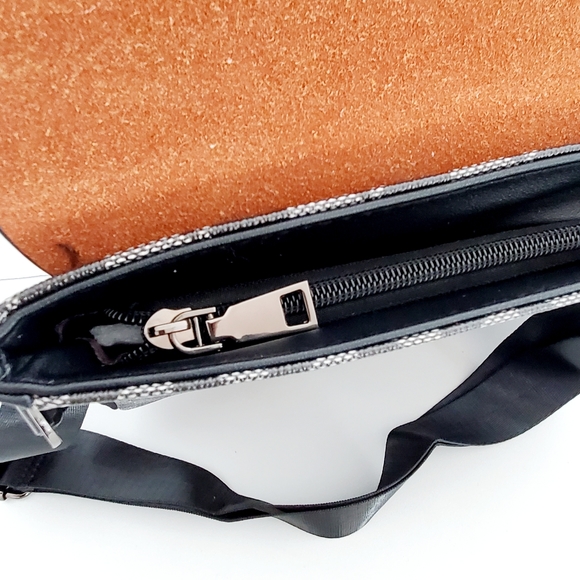 Classic Fashion Men's Black Messenger Expandable Crossbody Shoulder Bag - Picture 6 of 12